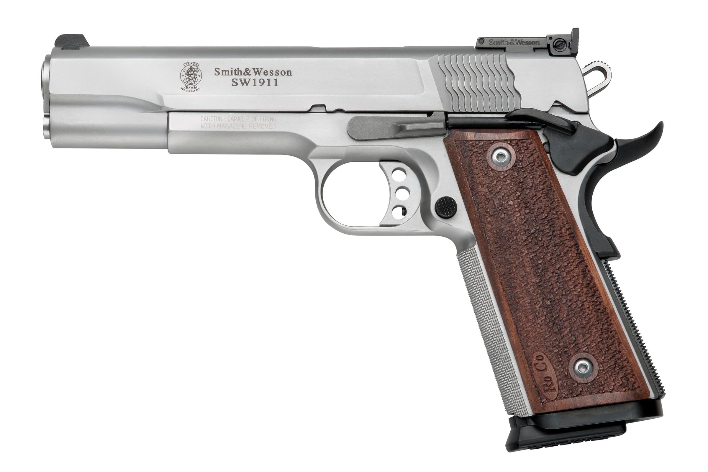 Smith and Wesson SW1911 9MM 10+1 5" SS/WD AS #